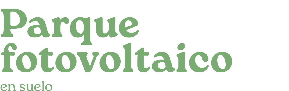 Parque fotovoltaico en suelo
