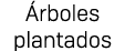  rboles plantados