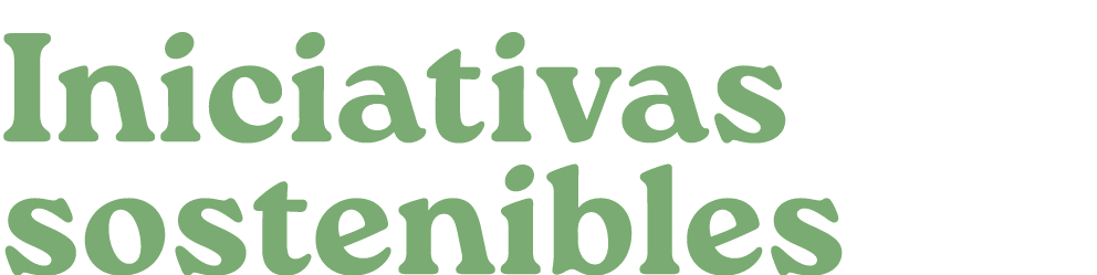 Iniciativas sostenibles