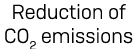 Reduction of CO2 emissions